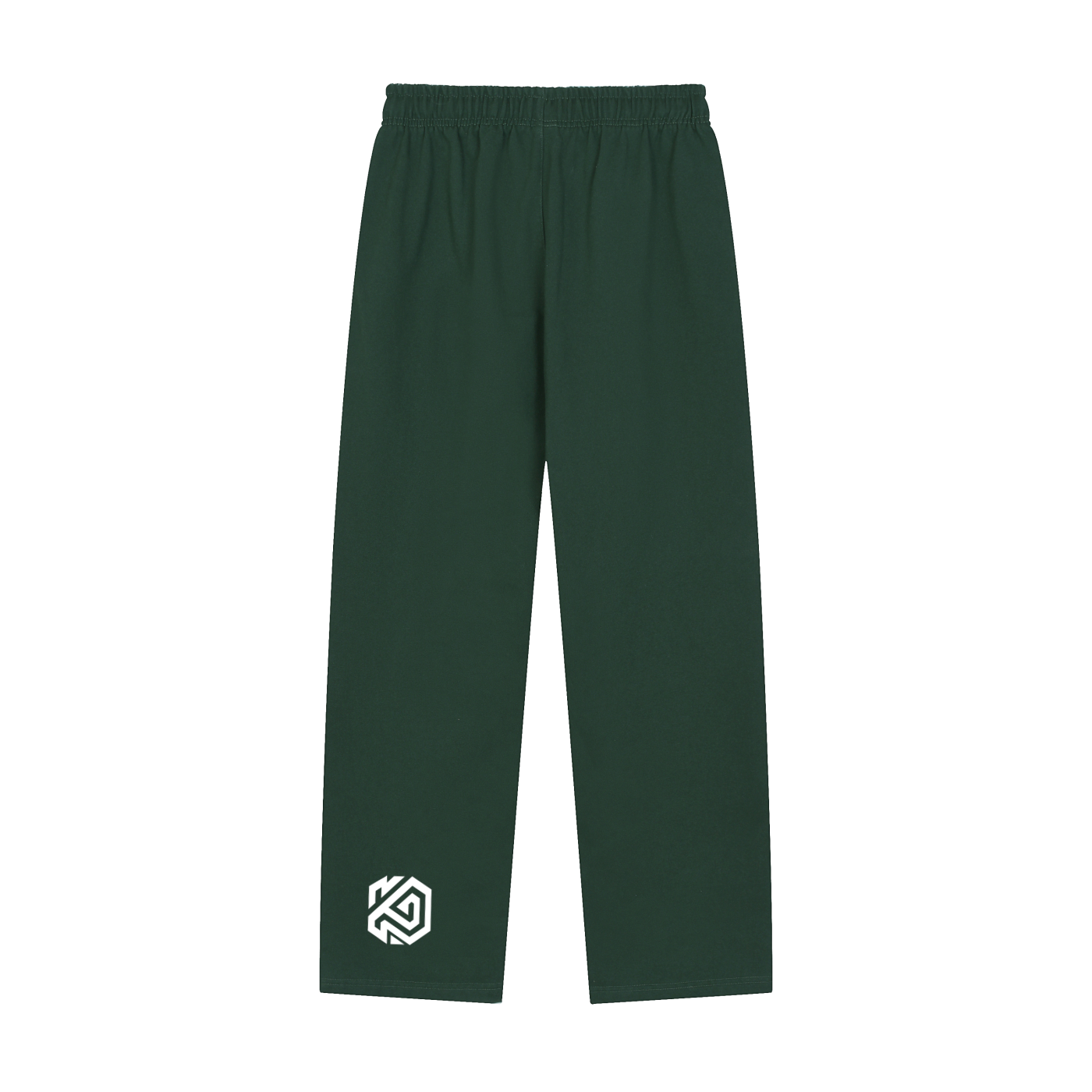 Solid Color Cross Straight-Leg Sweatpants
