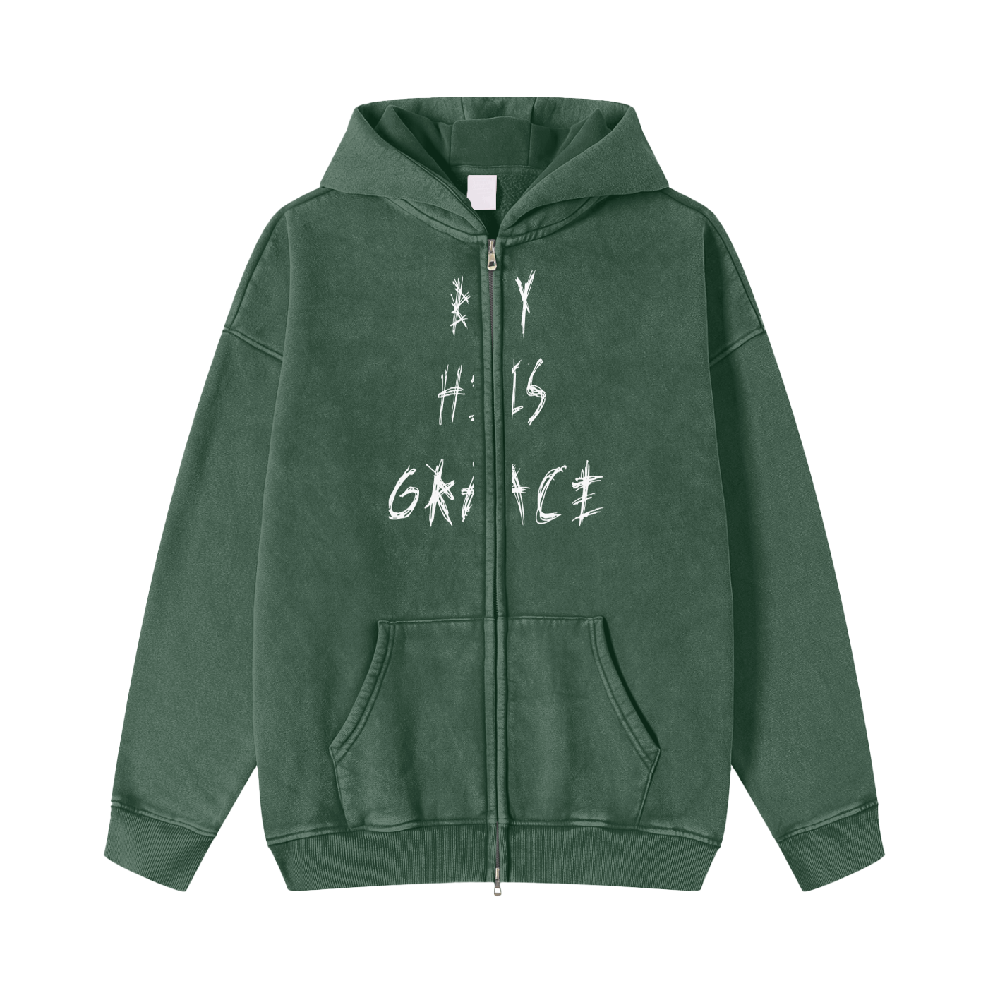 By His Grace Zip-Through Fleece Hoodie