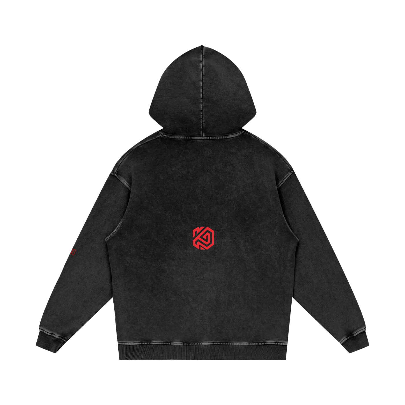 Snow Washed '27'  Loose Cotton Hoodie