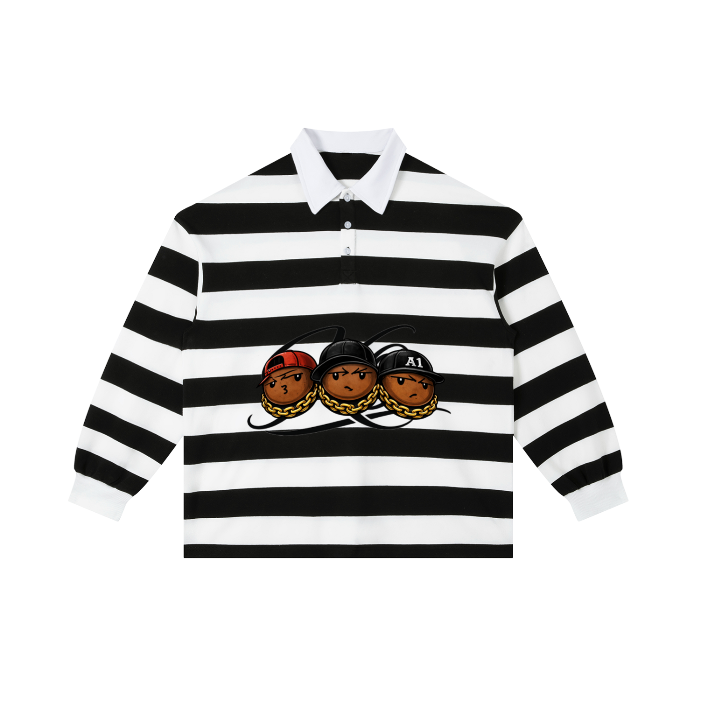 UNRULY Color Block Stripe Polo Shirt