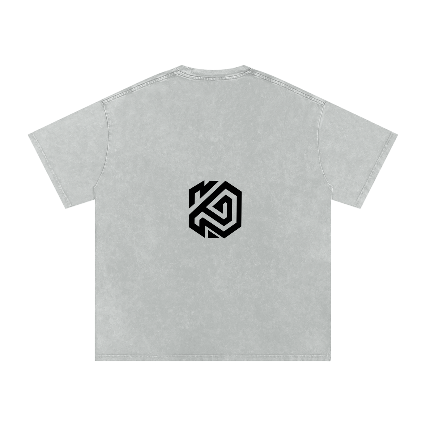Snow Washed Cross Oversized Cotton T-Shirt