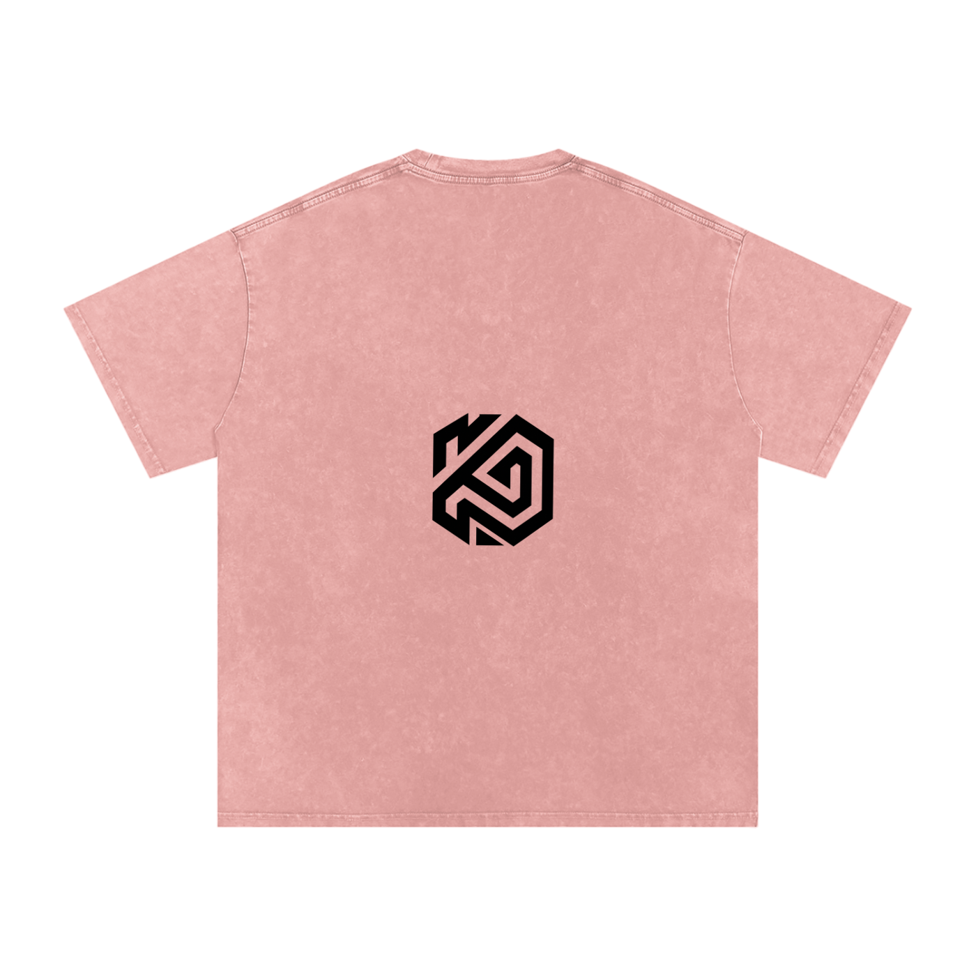Snow Washed Cross Oversized Cotton T-Shirt