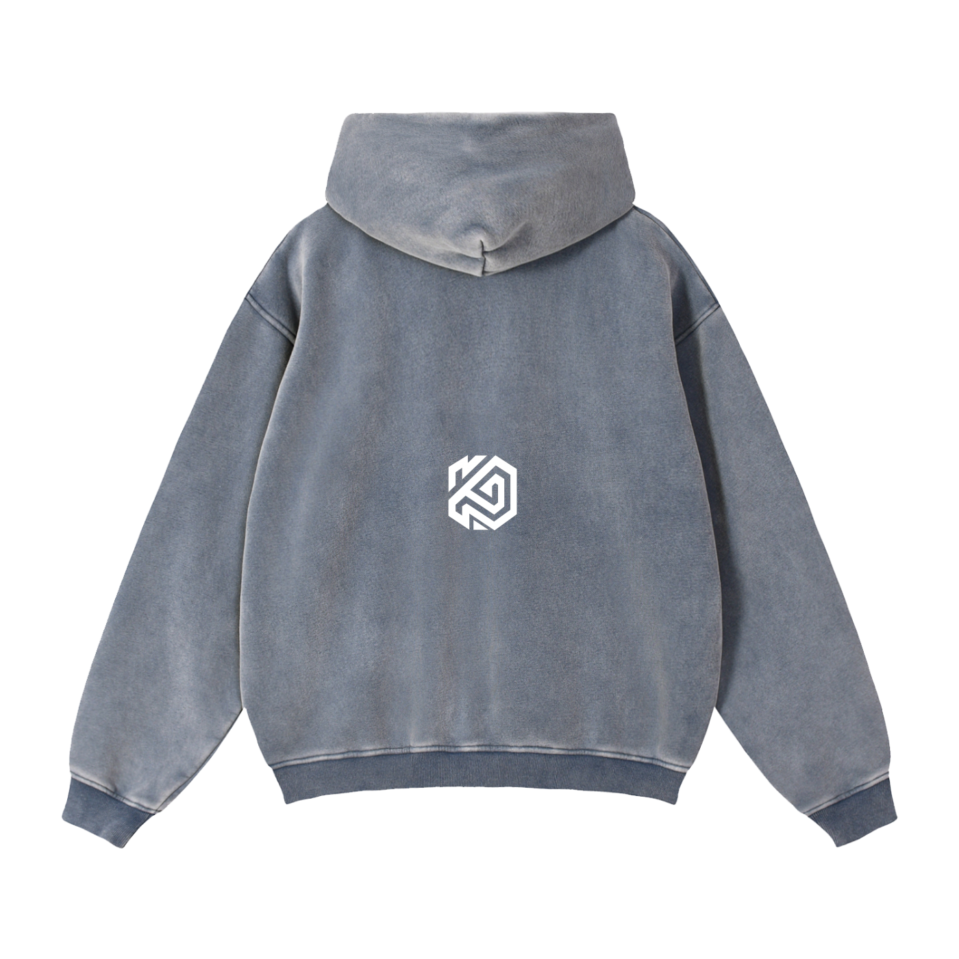 Zip-Through Cross Fleece Hoodie