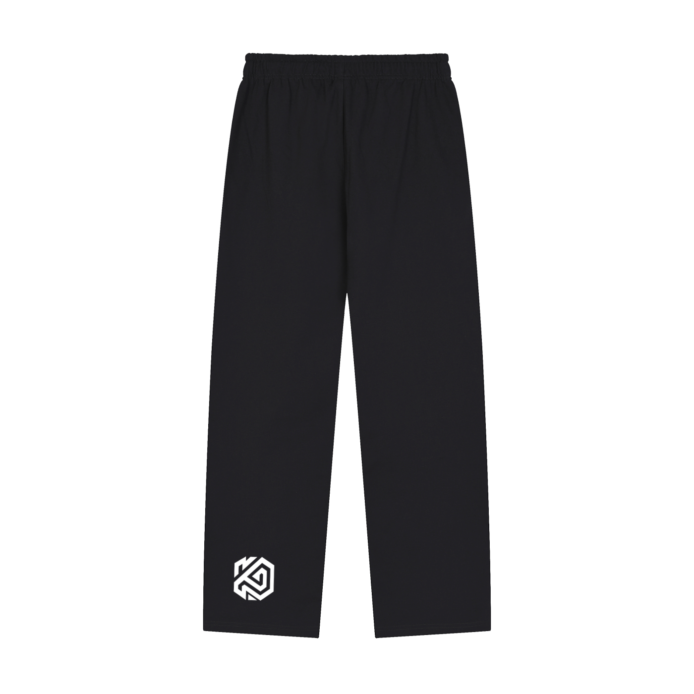 Solid Color Cross Straight-Leg Sweatpants