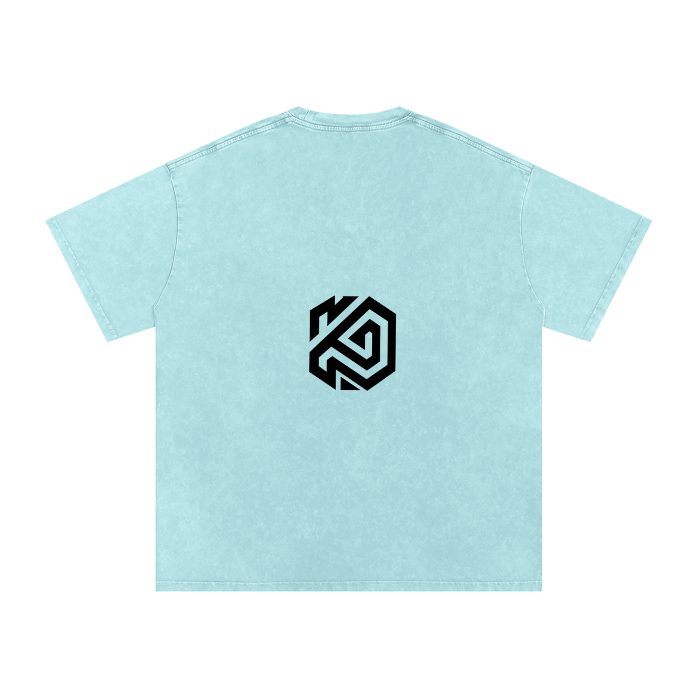 Snow Washed Cross Oversized Cotton T-Shirt