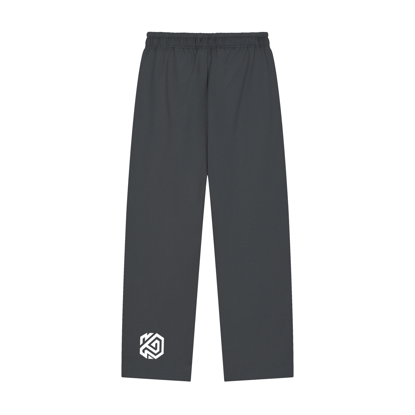 Solid Color Cross Straight-Leg Sweatpants