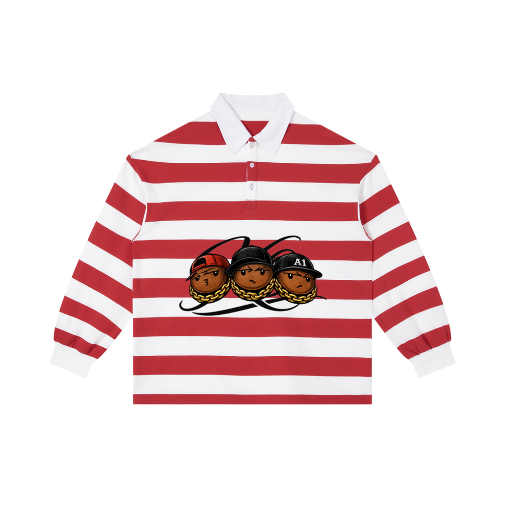 UNRULY Color Block Stripe Polo Shirt