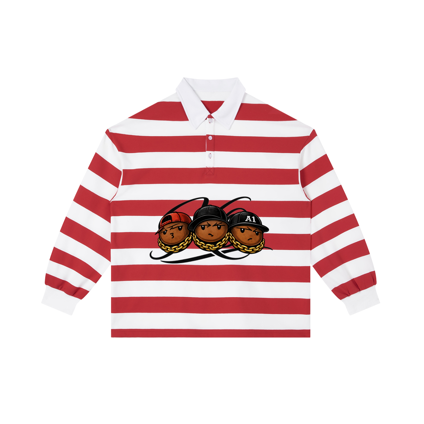 UNRULY Color Block Stripe Polo Shirt