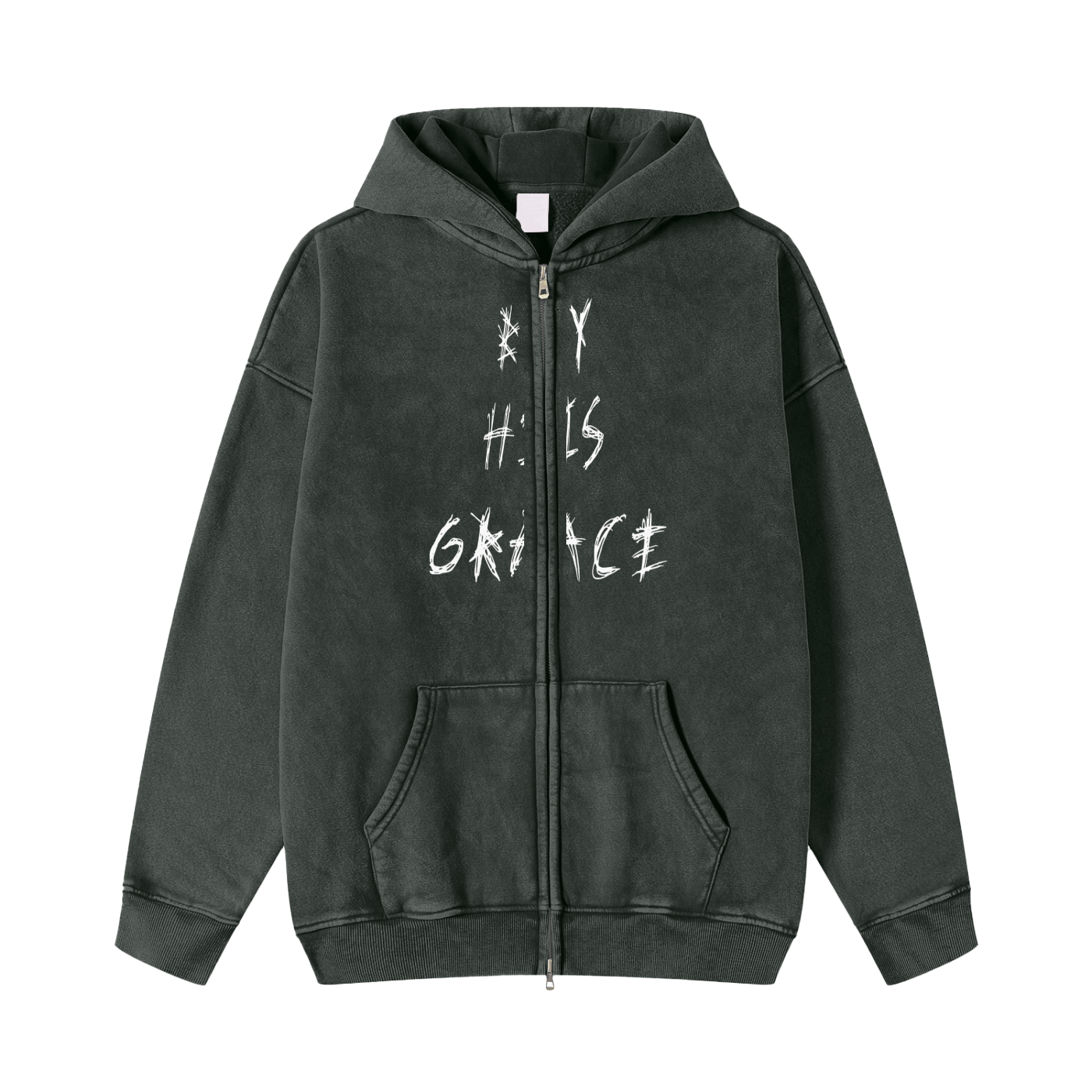 By His Grace Zip-Through Fleece Hoodie