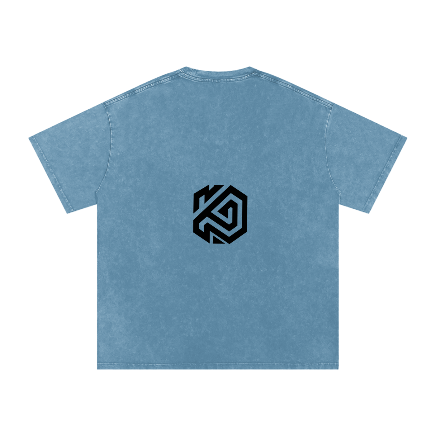Snow Washed Cross Oversized Cotton T-Shirt