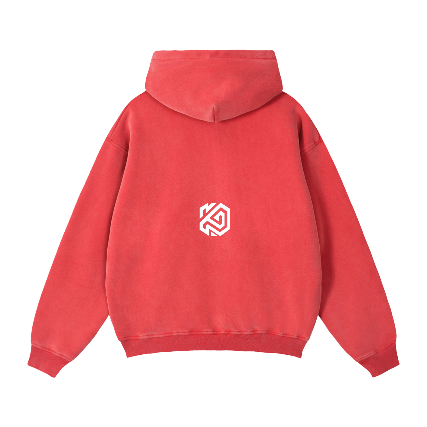Zip-Through Cross Fleece Hoodie