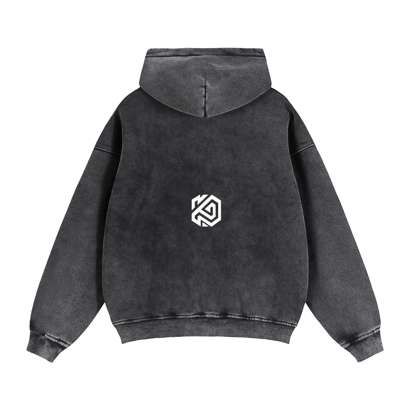 Zip-Through Cross Fleece Hoodie